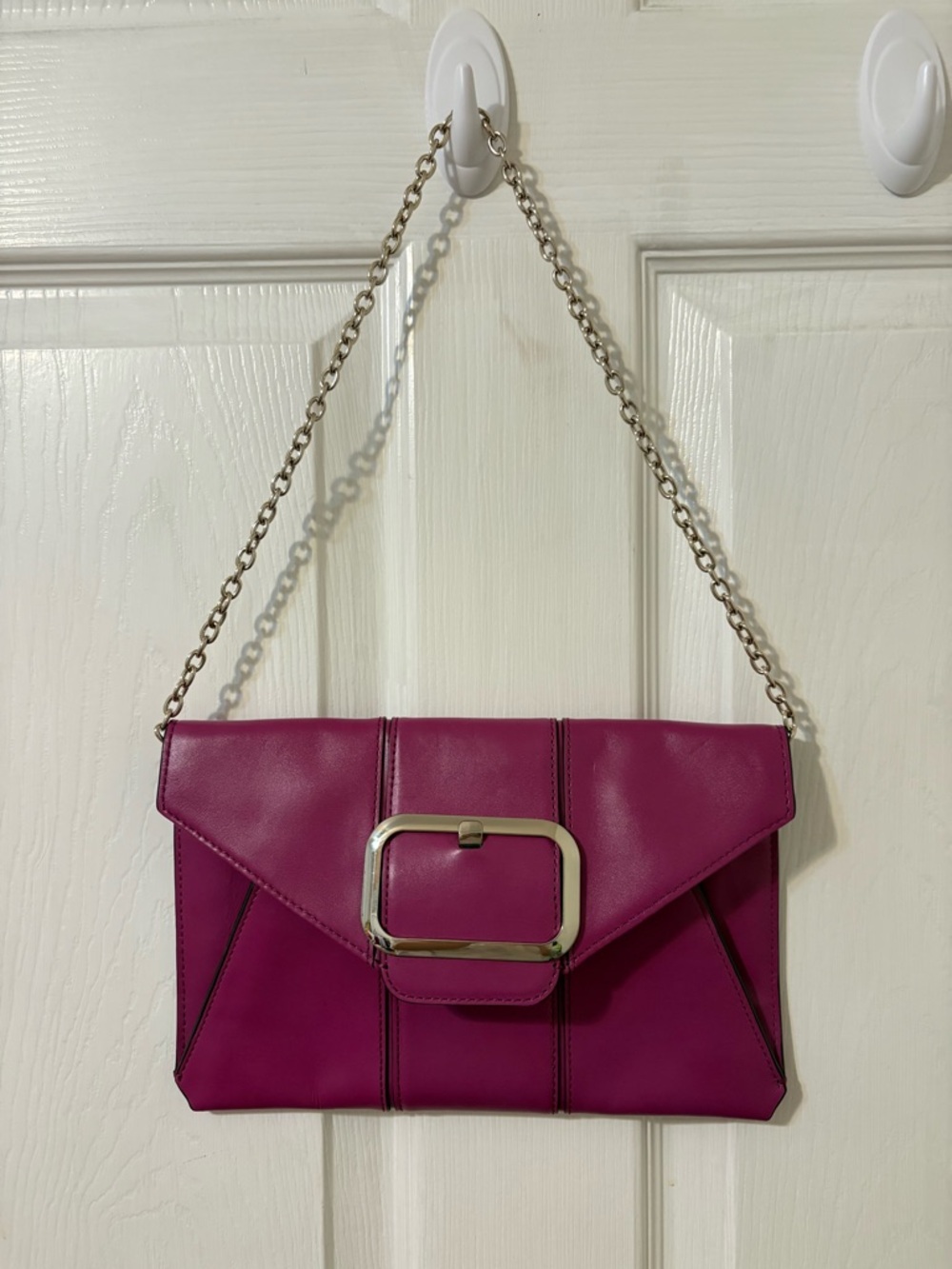 Banana Republic Cow leather Chain-Strap Envelope Shoulder Bag